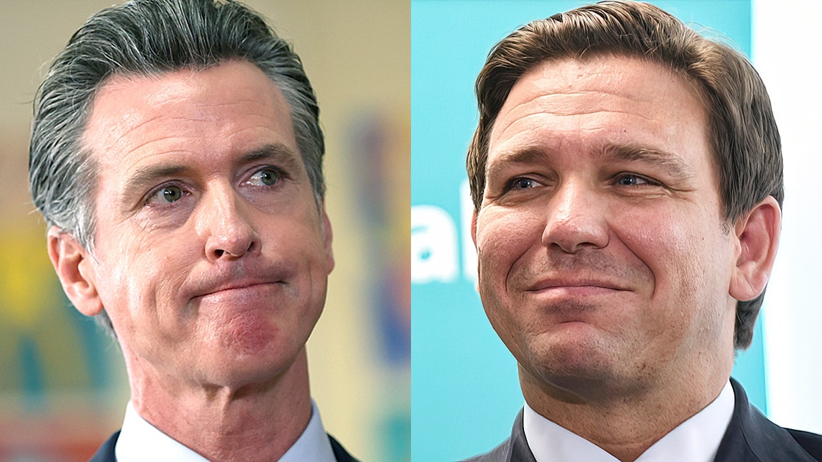 photo of Newsom, DeSantis