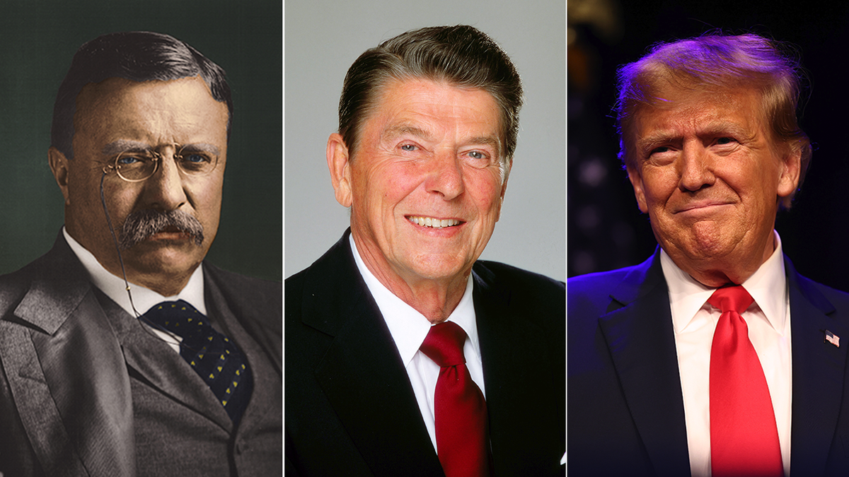 Teddy Roosevelt, Ronald Reagan, Donald Trump