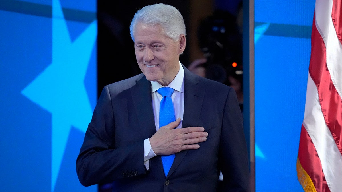 Bill Clinton closeup shot from Day 3 of DNC 