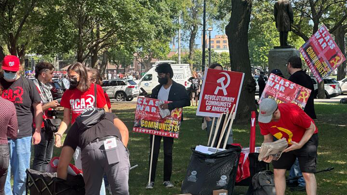 Communist protesters in Chicago