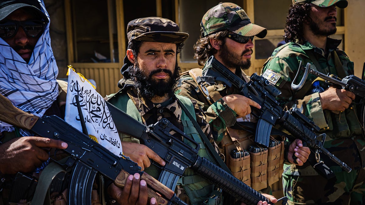 Taliban fighters in Kabul