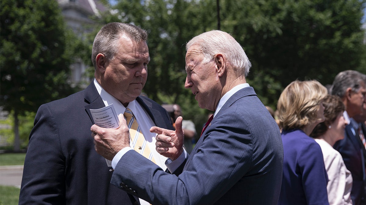 Jon Tester with Joe Biden