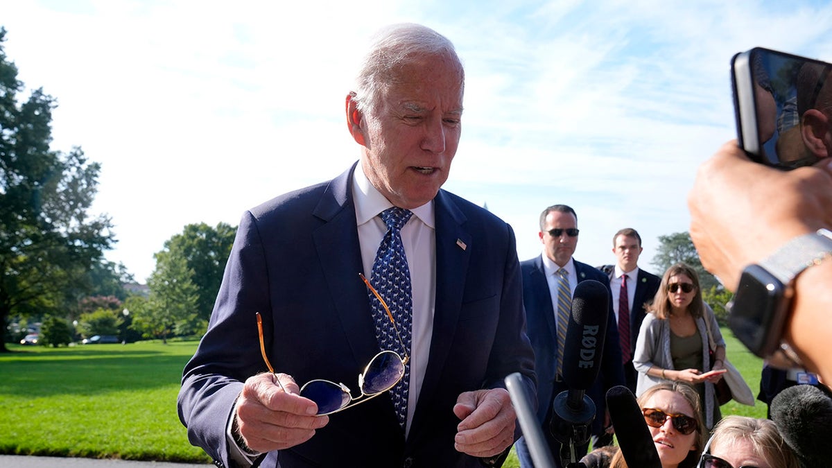 Biden to reporters at White House