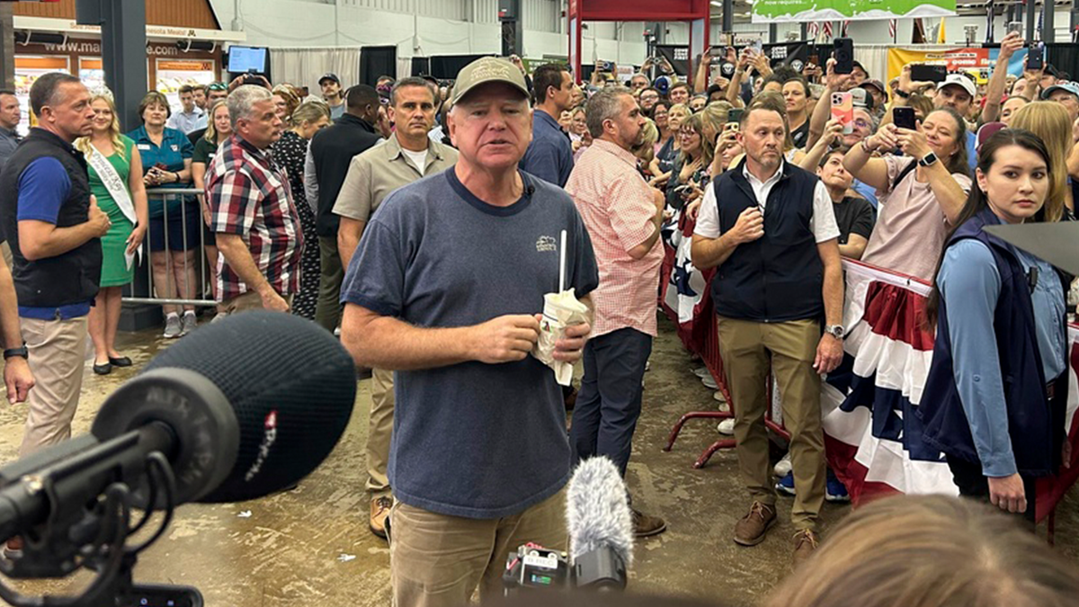 Tim Walz at state fair