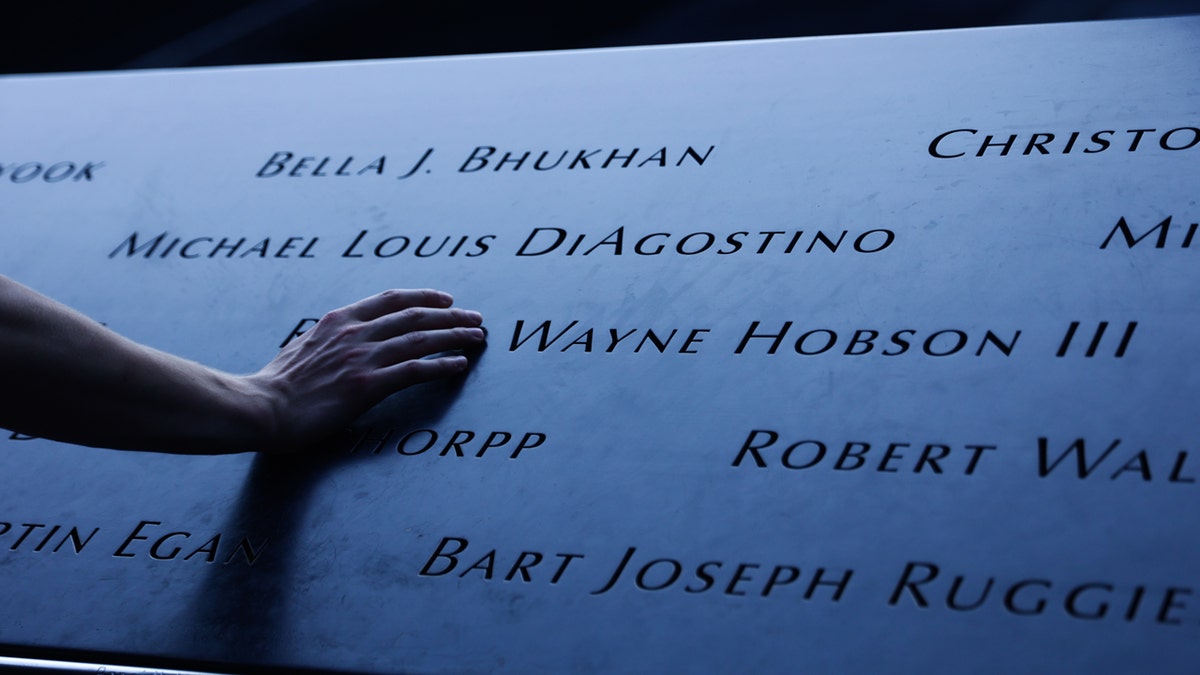 Names on the 9/11 Memorial in New York City