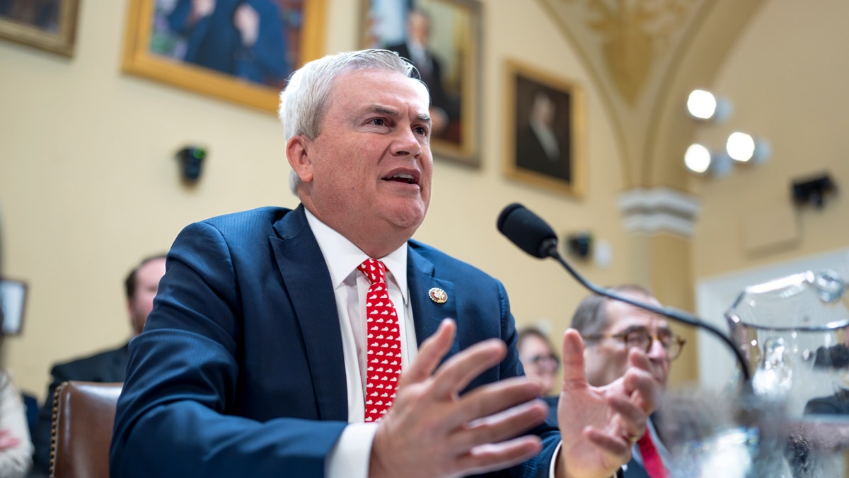 Rep. James Comer, R-Ky., seated at congressional hearing