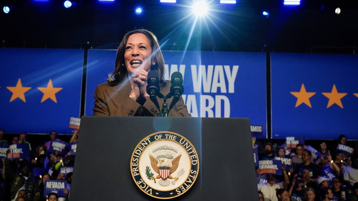 Kamala Harris speaking in Las Vegas