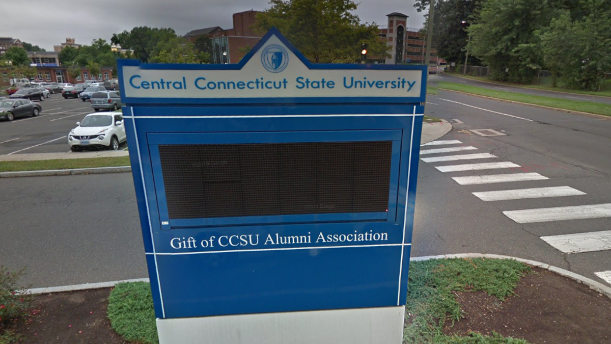 sign at central connecticut state university campus