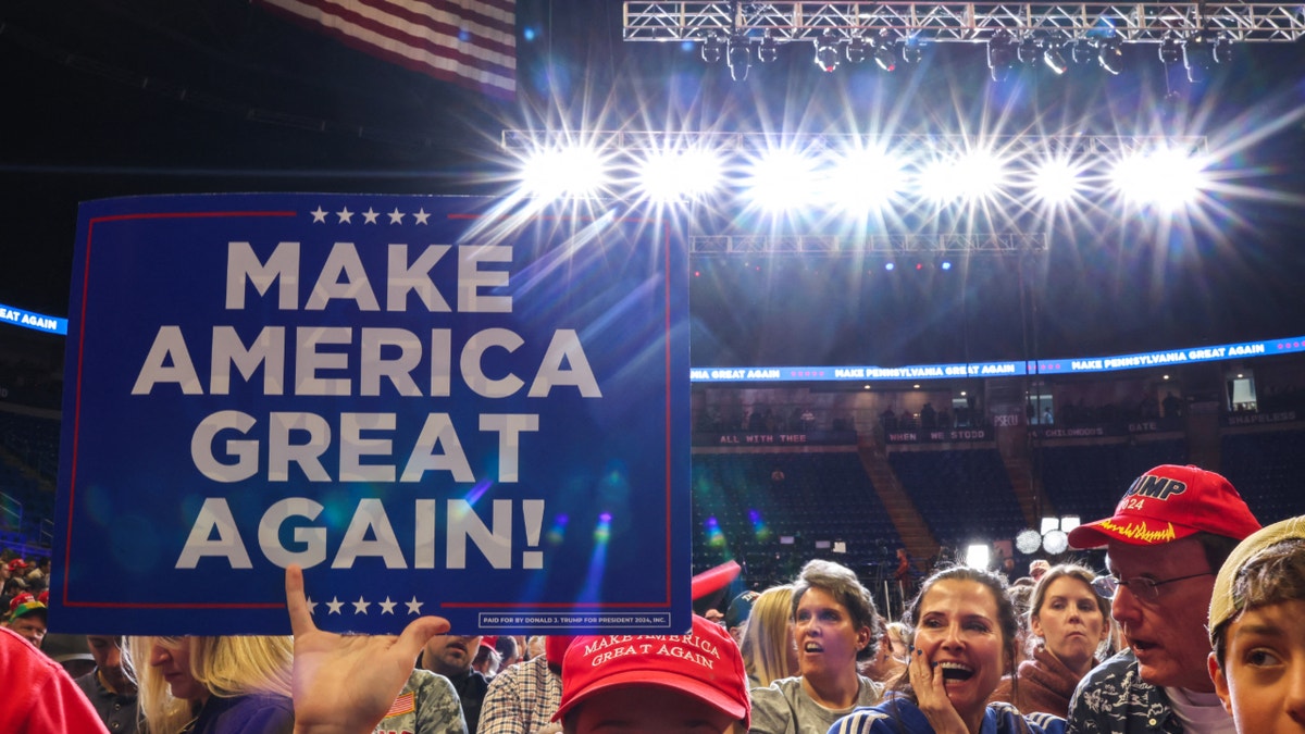 Trump supporters at rally 