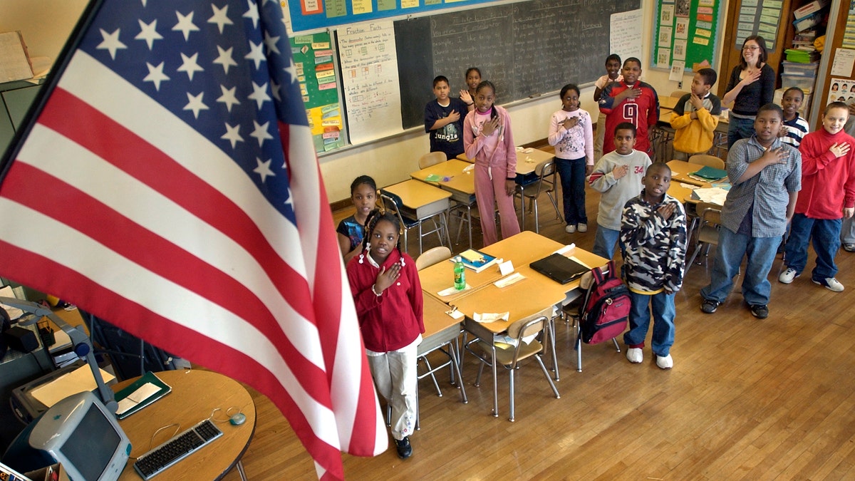 Children say pledge