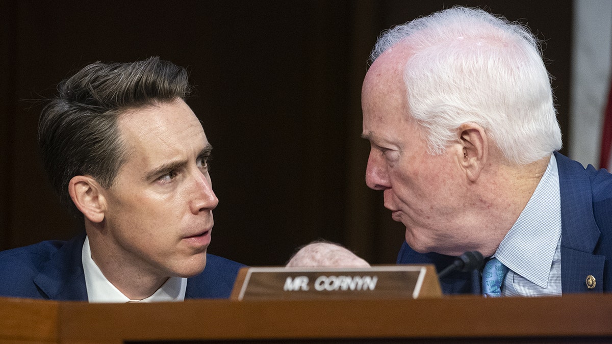 Sens. Josh Hawley and John Cornyn