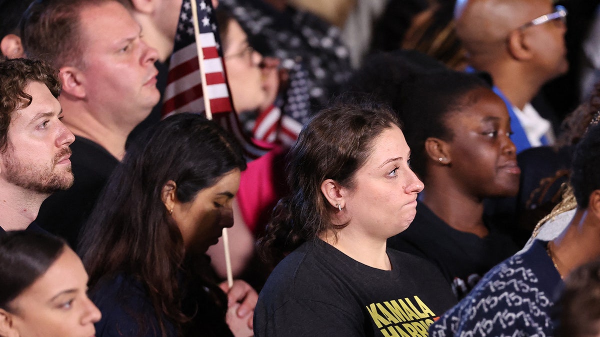 Harris supporter on election night