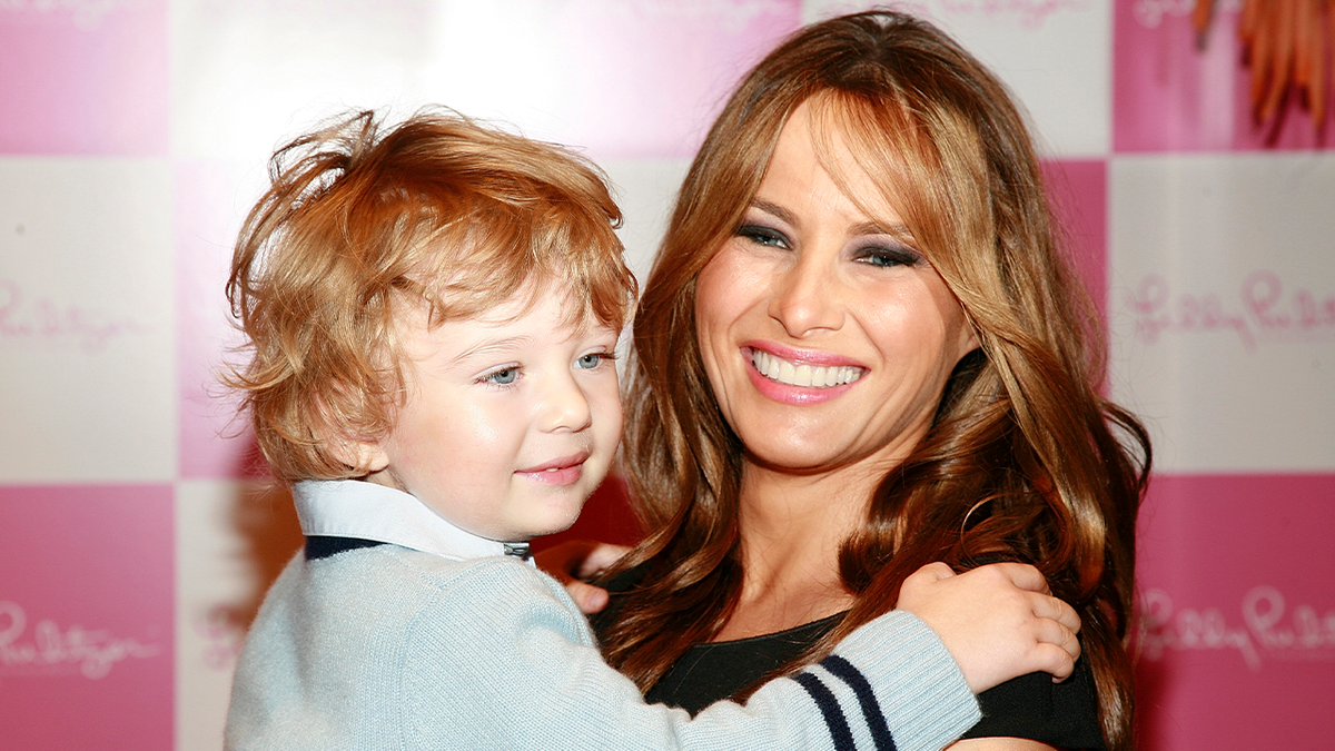 Melania and Barron Trump 