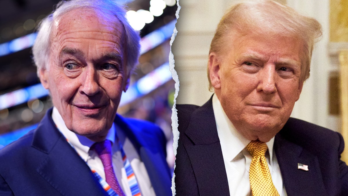 Left: Sen. Ed Markey; Right: President-elect Donald Trump