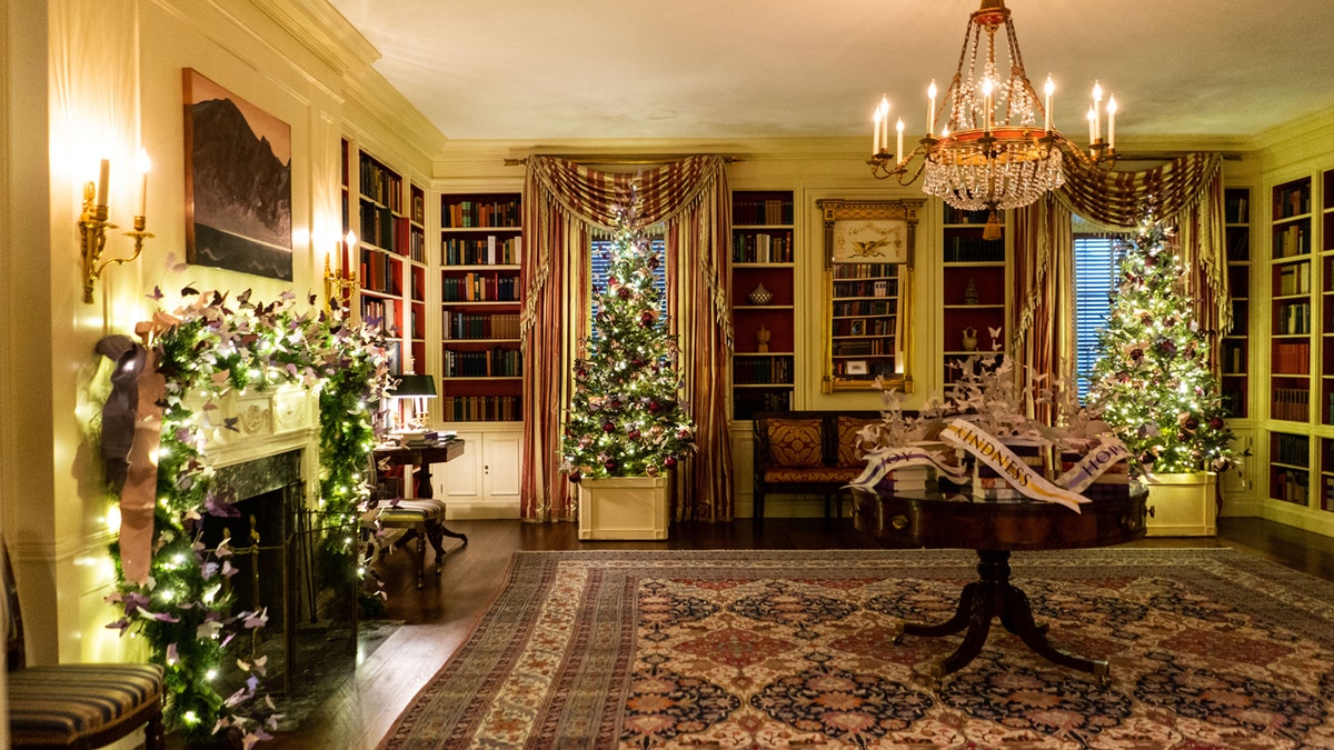 Christmas decorations in the White House