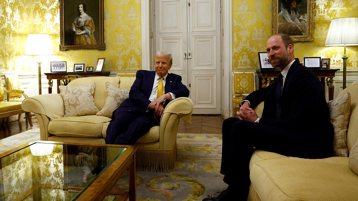 Trump and William at the UK ambassadors residence