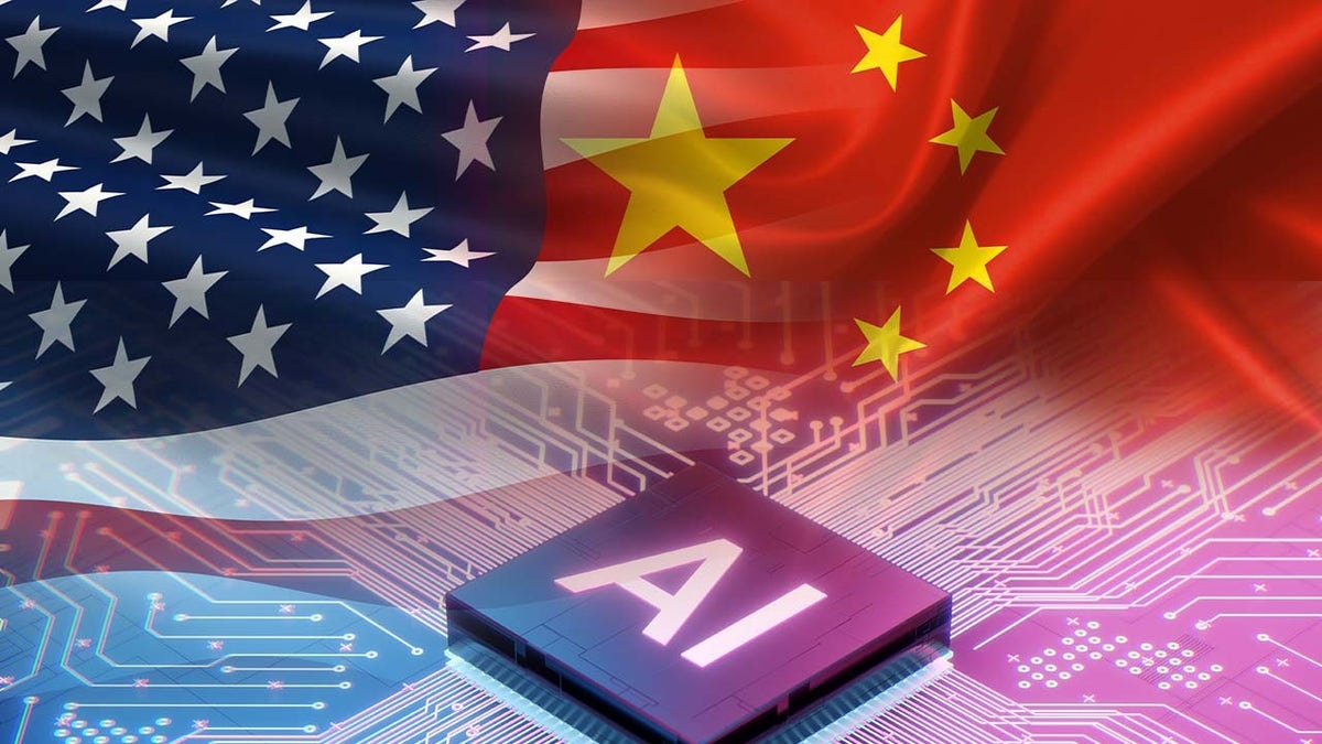 AI graphic with US-China flags