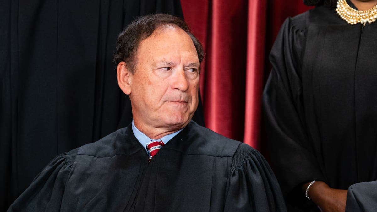 Associate Justice Samuel Alito Jr. during the formal group photograph at the Supreme Court in Washington, DC, US, on Friday, Oct. 7, 2022. 