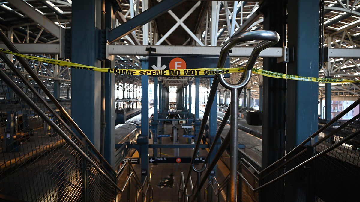 Police investigate at the Coney Island-Stillwell Avenue Station in Brooklyn