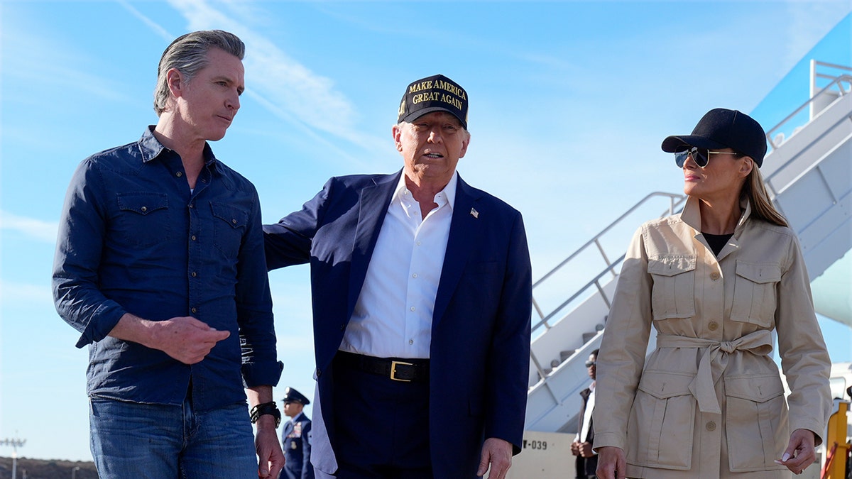 President Donald Trump meets California Governor, Gavin Newsom where they will discuss the wildfires