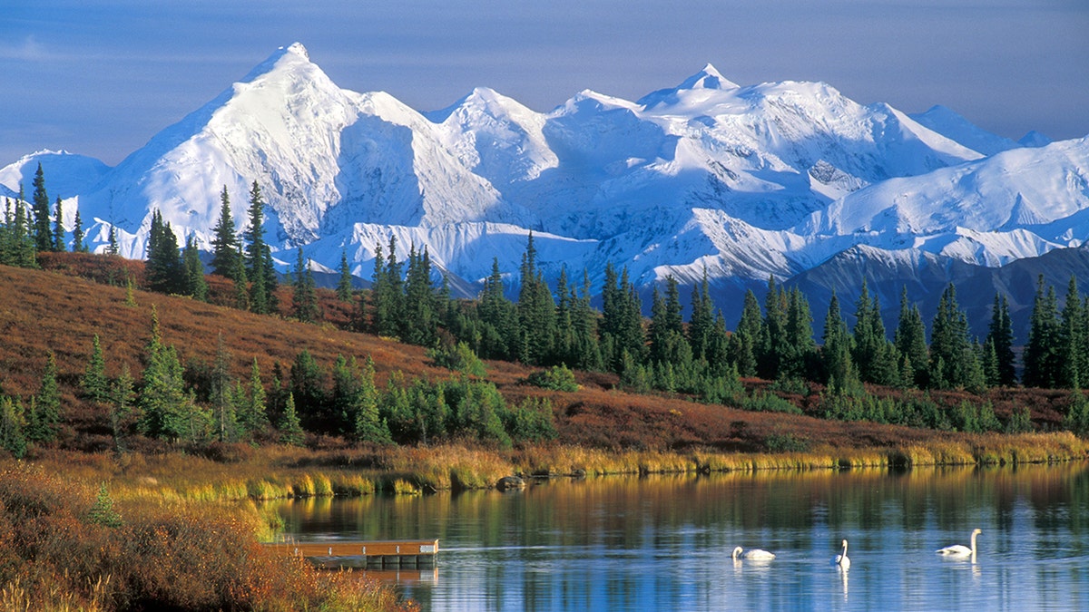 Alaska range with Mount McKinley