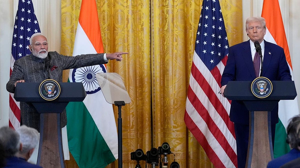 India's Prime Minister Narendra Modi and President Donald Trump 