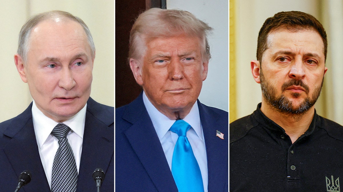 Russian President Vladimir Putin, President Donald Trump, Ukrainian President Volodymyr Zelenskyy