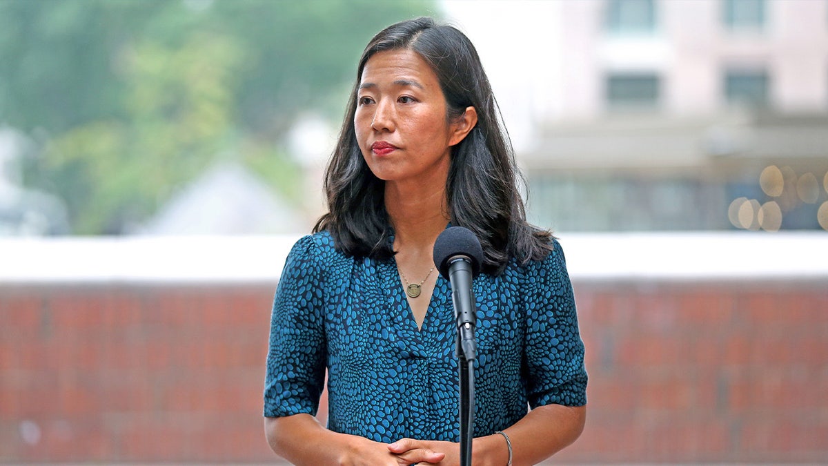 Mayor Michelle Wu wearing a blue top