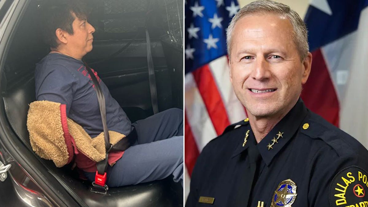 Dallas Interim Police Chief Michael Igo and an illegal migrant arrested in Dallas