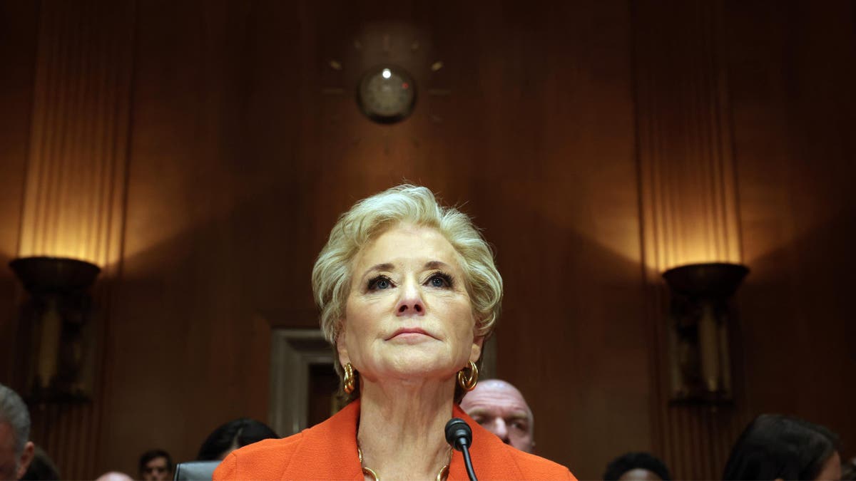 Secretary of Education Linda McMahon appeared before the Senate Health, Education, Labor and Pensions Committee for a confirmation hearing in Washington, D.C., on Feb. 13.