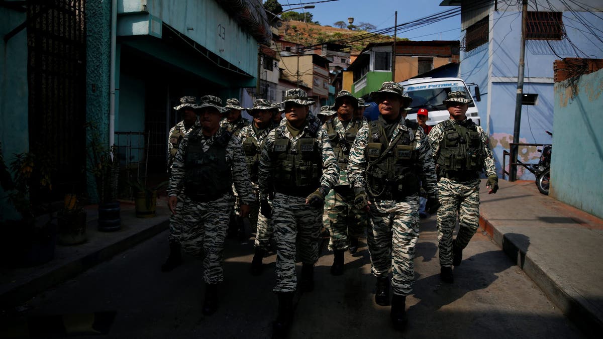 Military patrols streets during exercise in Venezuela