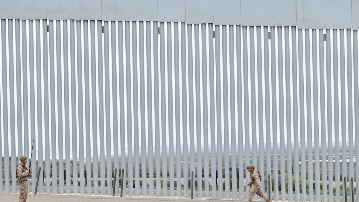 Border wall in California