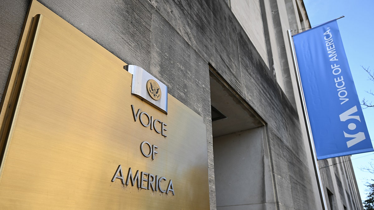 A view of Voice of America news service center