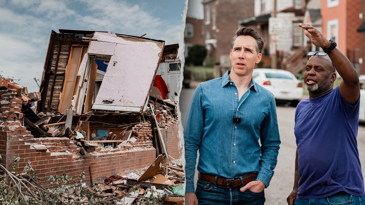 Sen. Josh Hawley tours Missouri storm damage
