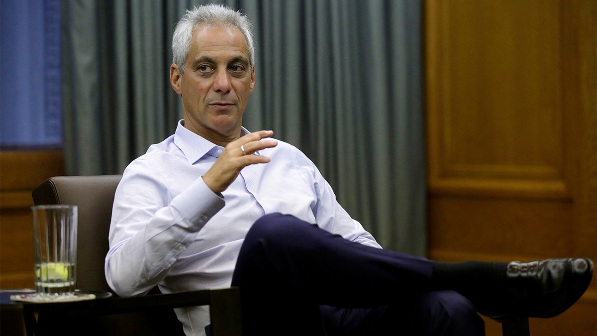 Chicago Mayor Rahm Emanuel speaks during an interview at City Hall in Chicago, Illinois, U.S. June 14, 2017. 