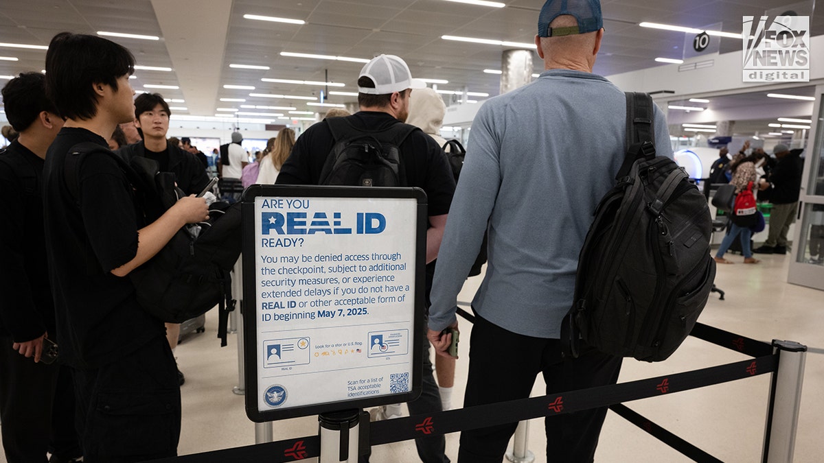 Scenes at the airport as REAL ID requirements go into effect