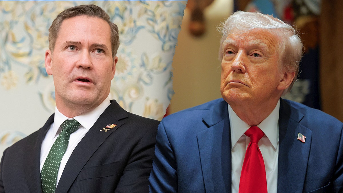 Mike Waltz and Donald Trump shown side-by-side
