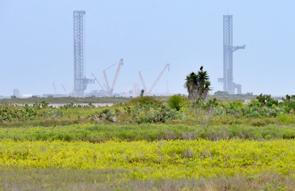 A view of SpaceX Starbase on Saturday, May 3, 2025, near Boca Chica beach, Texas, before an incorporation election that would turn Starbase into an official Texas city.