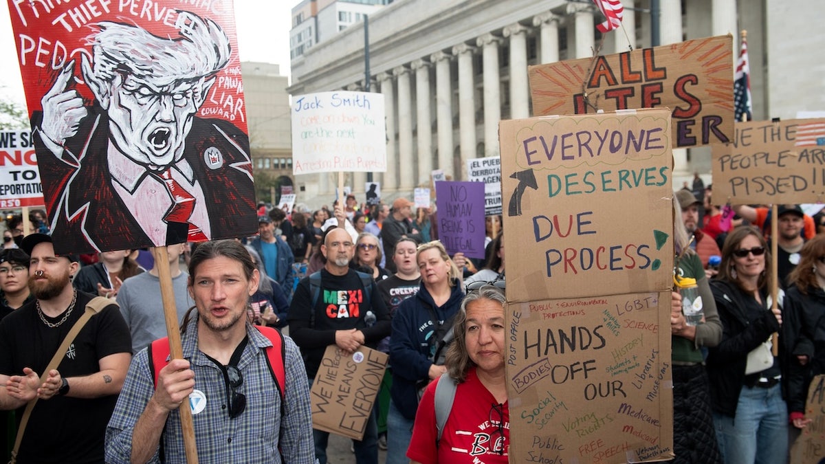Protestors in Washington, DC