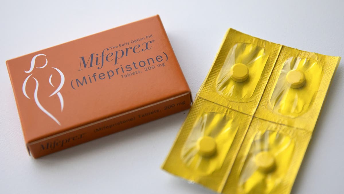 Mifepristone pills in a pack