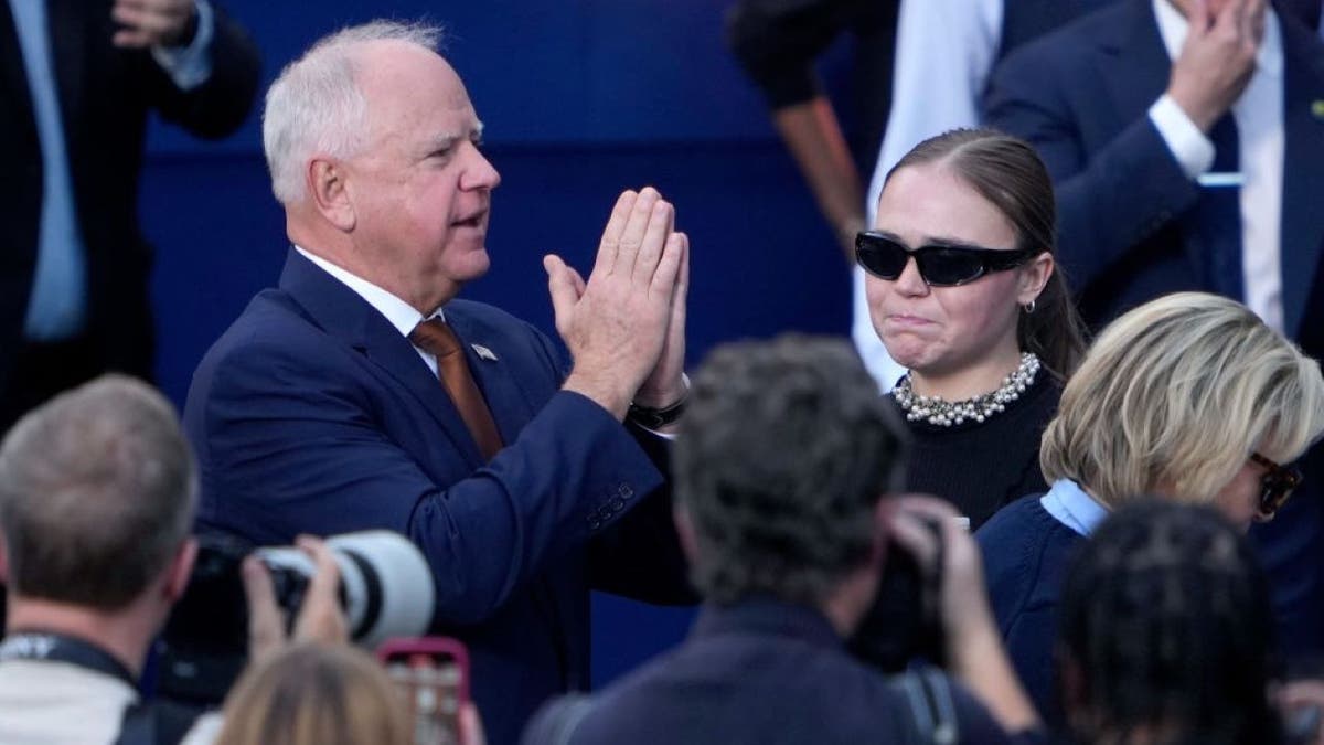 Minnesota Gov. Tim Walz and his daughter, Hope Walz.