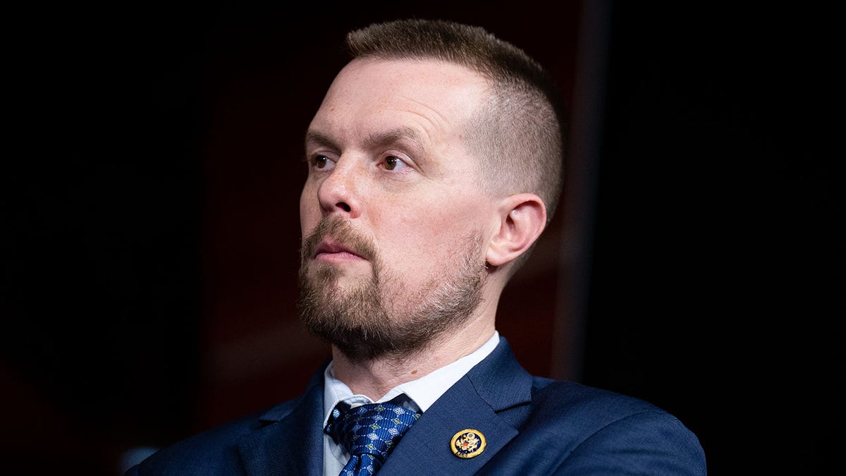 Rep. Jared Golden, D-Maine, at a news conference in the U.S. Capitol on Wednesday, March 6, 2024, has represented Maine's 2nd Congressional District since first winning the seat in 2018.