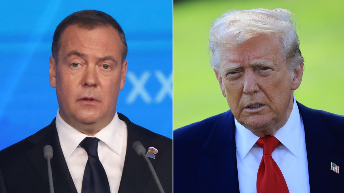 Dmitry Medvedev and Donald Trump