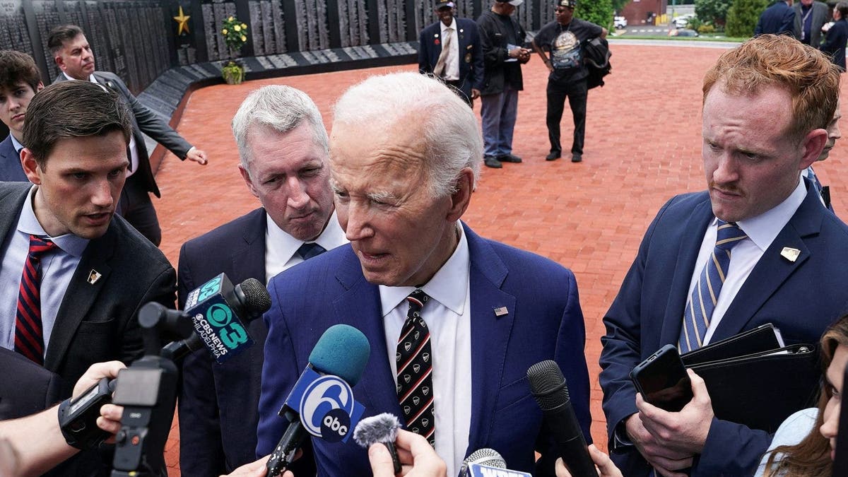 Biden speaks to reporters on Memorial Day 2025