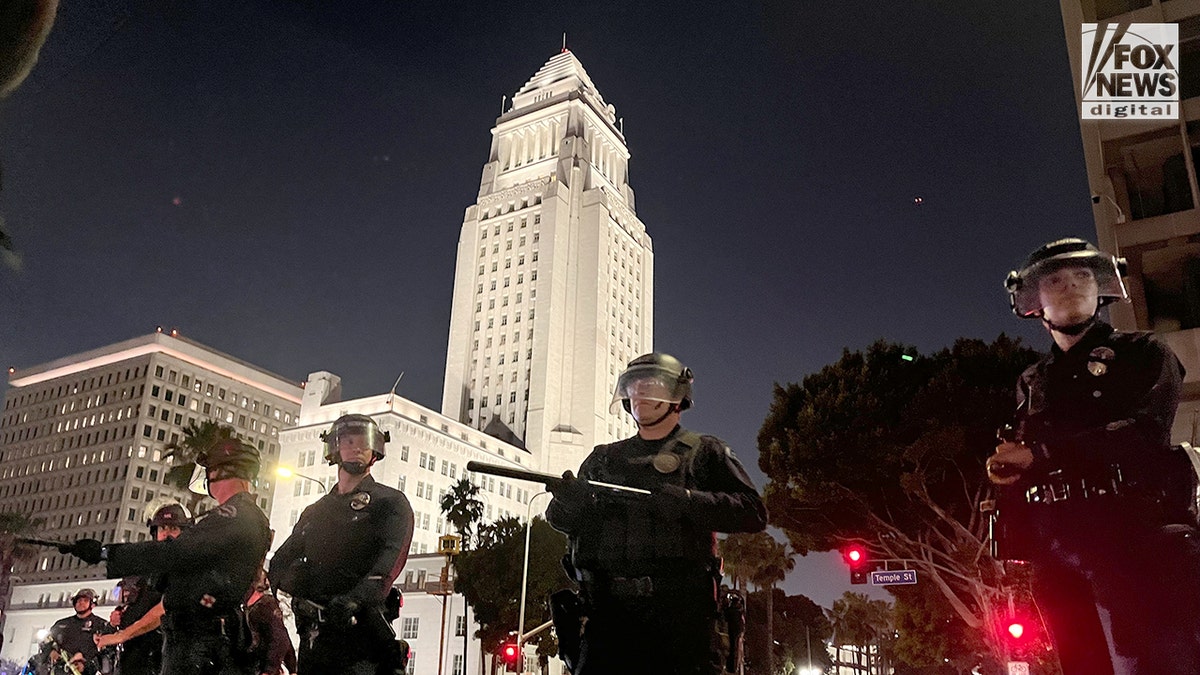 LAPD seen during LA riots