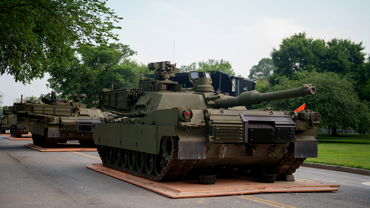 Tank for military parade