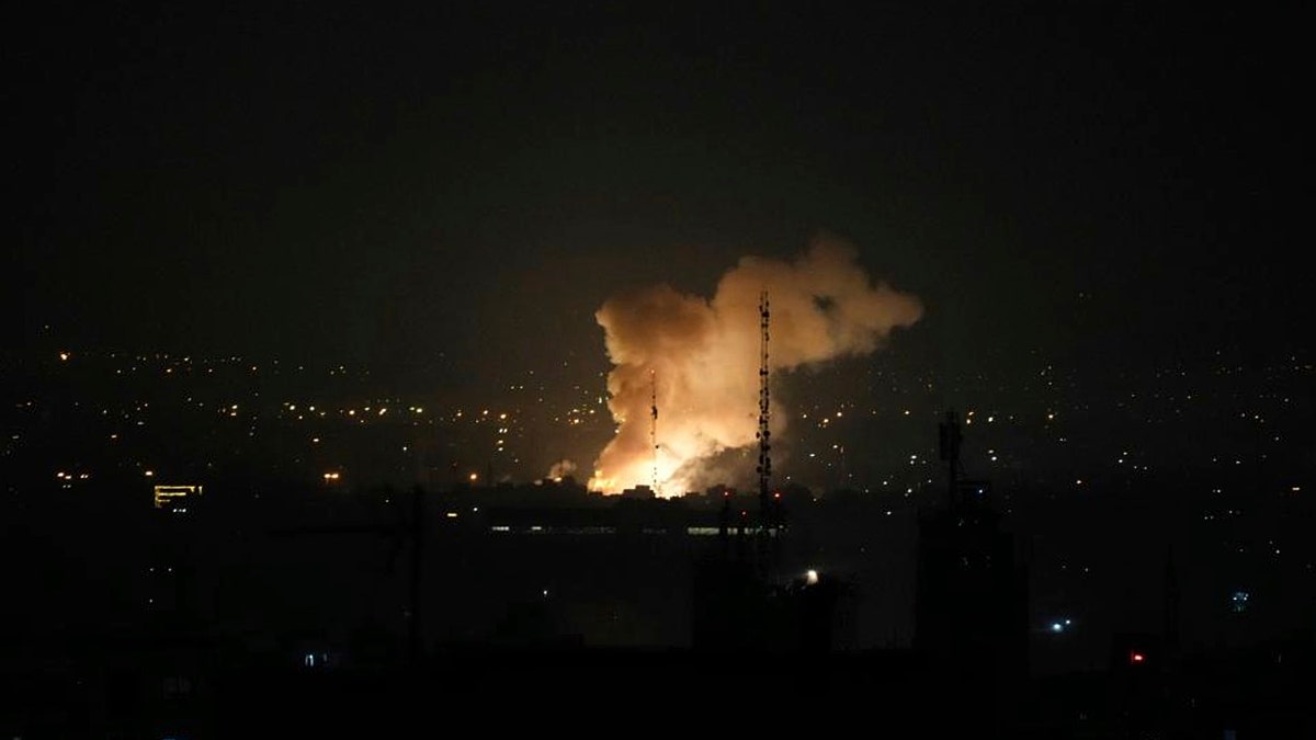 Smoke rises after an explosion in Tehran, Iran, Friday, June 13, 2025. Israel attacked Iran's capital early Friday, with explosions booming across Tehran.