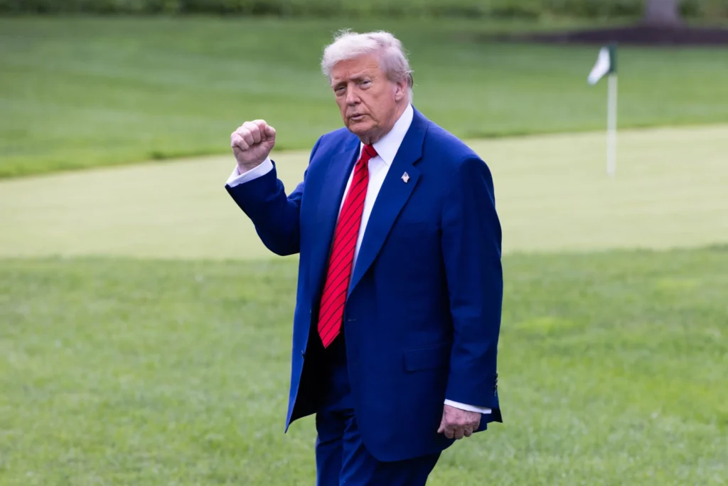 President Donald Trump departs the White House on June 20, 2025. (Graeme Jennings/Washington Examiner)