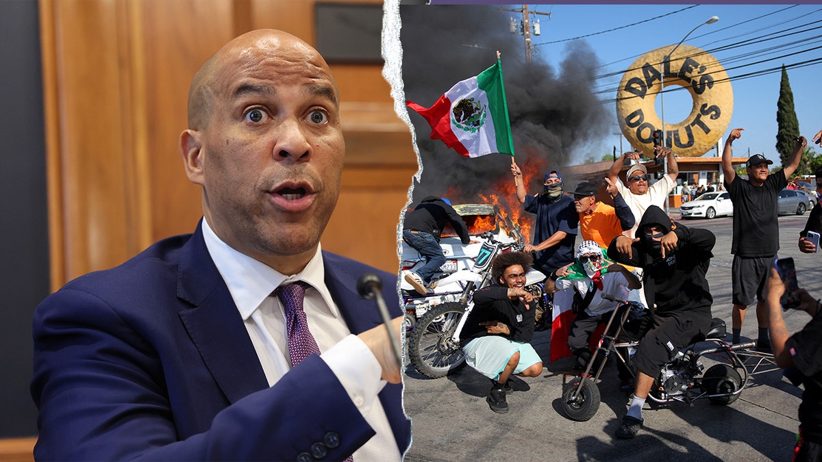 Cory Booker/LA rioters