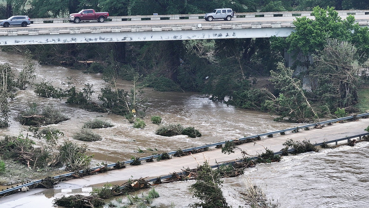 Flash flooding in Comfort, Texas